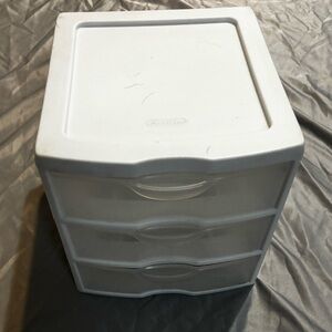 Sterilite White 3-Drawer Organizer